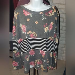 Floral long sleeve shirt